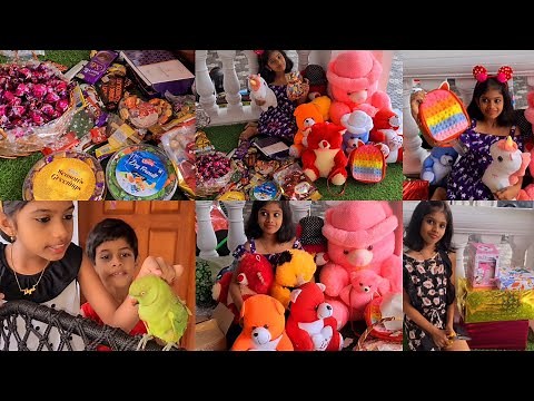 #Tiyakuttyക്ക് കിട്ടിയ #BirthdayGifts🎁കണ്ട് ഞെട്ടി😱 ഞങ്ങളുടെ കിങ്ങിണി തത്തയുമായി🦜 #DayInMyLife