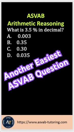 🔥 Important ASVAB Arithmetic Reasoning Question Review! 💯 #asvab #militaryexam #education