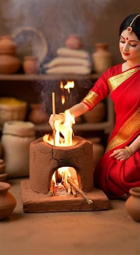 India Tiny Kitchen Cooking | Miniature Village Food ASMR