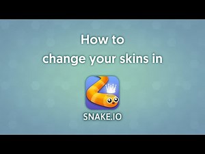 Snake.io Tutorial - How to Change Your Skins