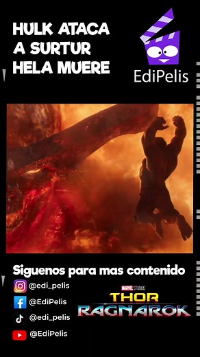 Hulk ataca a Surtur en Thor: Ragnarok - Escenas épicas