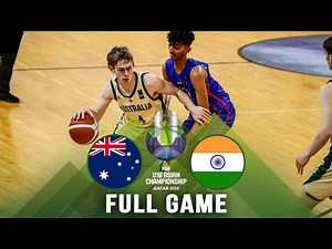 Australia v India | Full Basketball Game | FIBA U16 Asian Championship 2023
