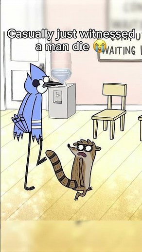 Muscle man was laughing hard 💀 #funny #cartoonnetwork #regularshow #shorts #animation #shortvideo