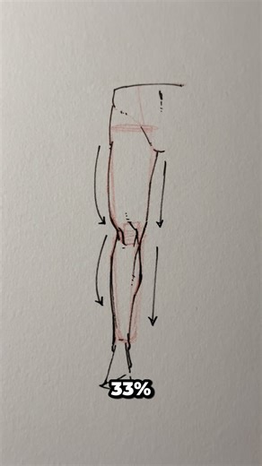 Jmarron on Instagram: "When you’re drawing legs, it’s best to simplify it into cylinders before adding any details . . . 😌👍 || #art #anime #manga #naruto #reels"