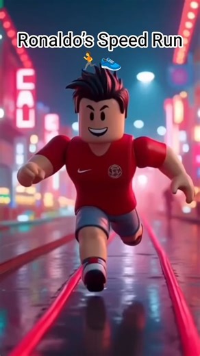 ⚡ How fast can Ronaldo Roblox beat this course #shorts