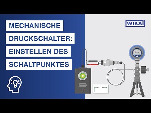 Mechanische Druckschalter | Einstellen des Schaltpunktes