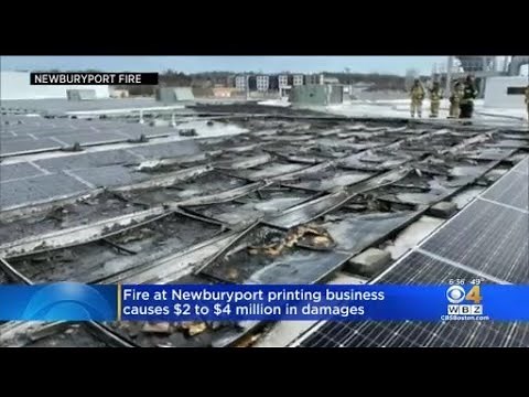 Fire On Solar Panels, Roof In Newburyport Causes $2-4 Million In Damages