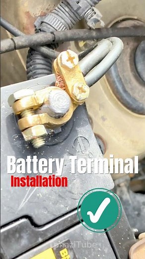 Battery Terminal Head Installation DIY #batteryterminalfix #battery #batterychange #shorts