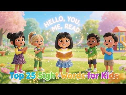 Sight Words Song | Top 25 High Frequency Words for Kids (Preschool & Kindergarten)