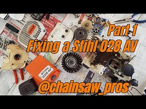 Fixing a Stihl 028 AV! Rebuild of a Stihl Chainsaw! Part 1 Enjoy it! #stihl #chainsaw #howto