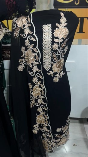 Elegant Black & Gold Embroidered suit #EthnicWear #ootd #fashion #trendingreels #womensnewcollection