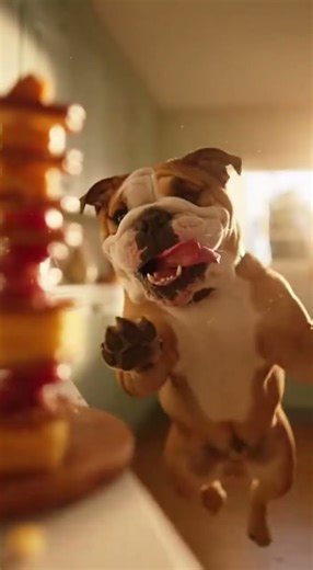 Winston vs. Snacks 😂 He Turns Into a Slow-Mo Food Missile the Second You Look Away