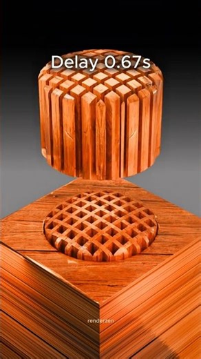 🔥 Perfect Fit 🔥 Wooden Physics Simulation in Blender 3D — Very Satisfying!