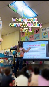19K views · 167 reactions | I forgot to film day 1!  On day 1, I introduce my sentence writing process. If you’d like to learn more about my writing process, go check out my writing resource! Comment WRITE and I’ll send you the link. #kindergarten #backtoschool #scienceofreading #teacherlife | Ms. Craft Kindergarten | Facebook