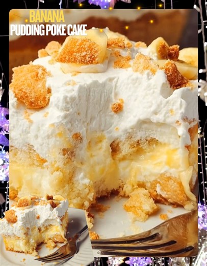 5.5K views · 86 reactions | Banana Pudding Poke Cake Ingredients: 1...
