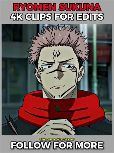 Ryomen Sukuna 4K Twixtor Clips For Edits | Jujutsu Kaisen
