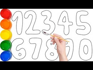 Let's Learn How to Draw Numbers for Children // Easy Drawing 123 Step by Step // Ks Art