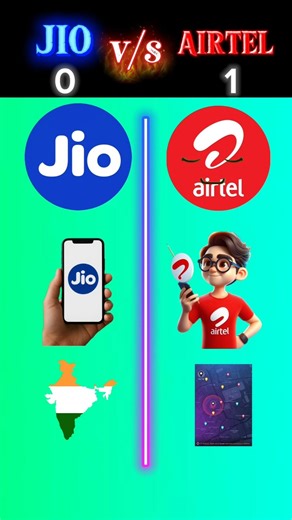 Jio vs Airtel 🔥 कौन सा नेटवर्क बेस्ट है? | 5G Speed Test #shorts
