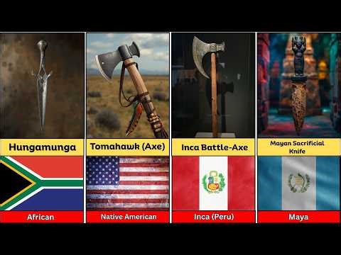 Top 30 Deadliest Ancient Weapons From Different Countries ⚔️