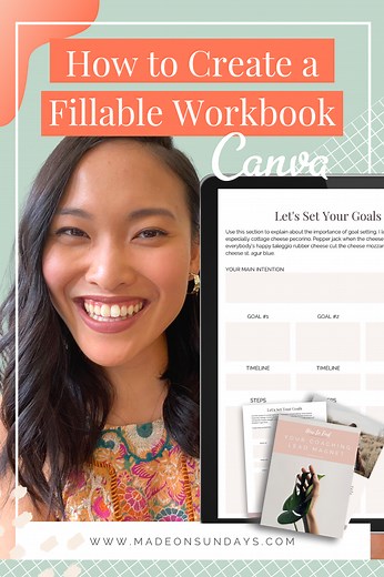 How to Create a Digitally Fillable Workbook - madeonsundays.com