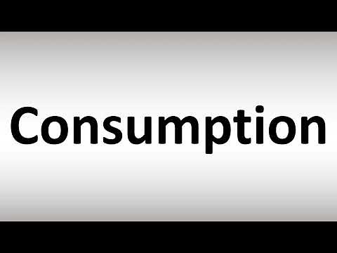 How to Pronounce Consumption