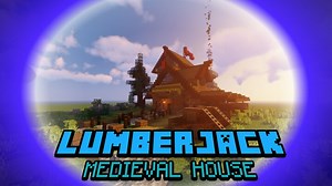 Simple Minecraft Build: LUMBERJACK MEDIEVAL House- Building Tutorial Minecraft Blog