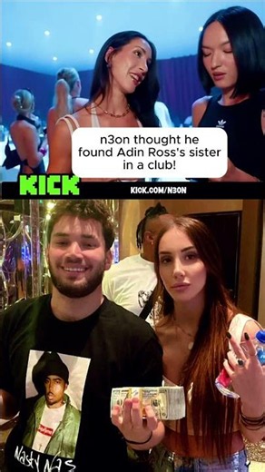 N3ON THOUGHT HE FOUND ADIN ROSS'S SISTER IN A CLUB! #n3on #n3onclips #adinross