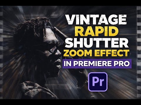 Vintage Rapid Shutter Zoom Effect 📸🎞️ | Retro Camera Zoom Transition for Premiere Pro