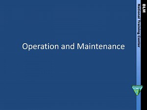 Operation and Maintenance - SlideServe