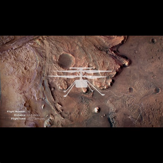See Ingenuity’s Flight Map: 72 Helicopter Flights on Mars