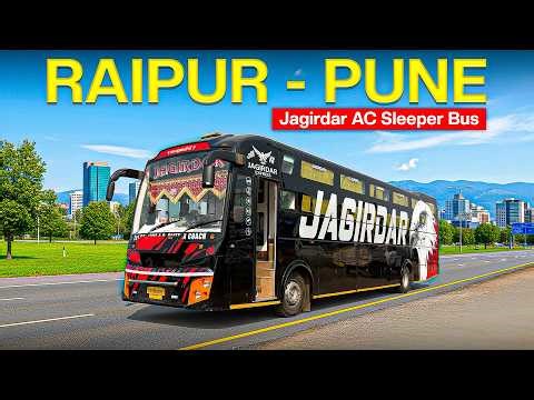Raipur to Pune in Jagirdar Travels AC Sleeper Bus | 900+ km Bus Journey | Full Experience