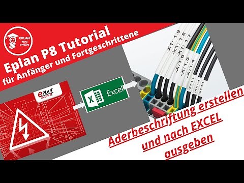 Eplan P8 Tutorial: Export wire labels from Eplan to Excel