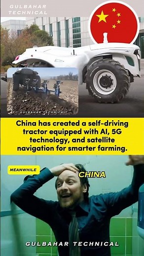 China’s Self-Driving Tractor: Farming Revolution! 🚜✨