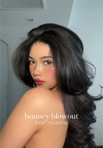 90s Blowout Hair Routine Tutorial for Bouncy Styles
