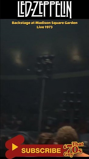 Led Zeppelin - Backstage at Madison Square Garden - 1973 - #70er #rock #music