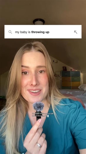 Kara Thompson RN, BSN on Instagram: "Part 1 of the things parents are searching the most: Why is my baby throwing up/vomiting? Let’s talk about worrisome signs to look for and when to reach out to your provider. #newborn #birth #pregnant #parents #momtobe"