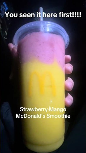 We don’t follow menus we make them!! #viralvideo #mcdonalds #smoothie #foodblogger #newstreamer