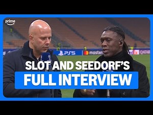 Seedorf encourages Salah answer from Slot 👀 | Post-match interview | UEFA Champions League
