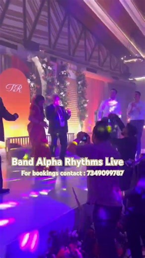 Band Alpha Rhythms live For the wedding reception of Tanishq and Relma at The Avatar Hotel