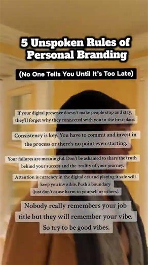 5 Unspoken Rules of Personal branding