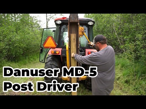 Danuser MD-5 Post Driver - PTO Powered