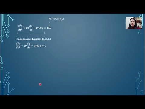 Electric Circuit (Application of Second Order Differential Equation)