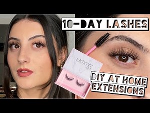 10-DAY LASHES REVIEW | HOW TO APPLY 10 DAY LASHES | DIY LASH EXTENSIONS | Moitié 10-Day Lash Kit