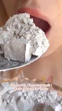 Chalk Eating ASMR | Dry Chalk Crumbs And Powder Crunch | Assorted Chalk Bowl🥣|‪@SweetChalk‬|Earthy