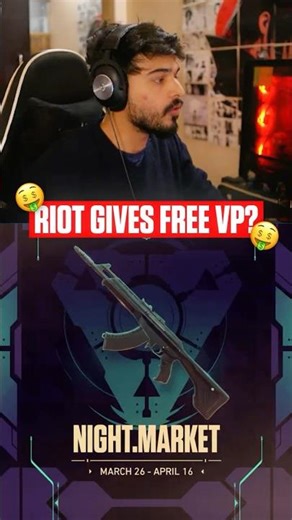 How to get free valorant points ? #valorant #nightmarket