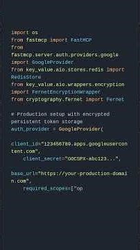 FastMCP Google OAuth Authentication Setup - Part 3/4
