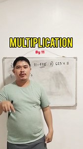54 reactions · 5 comments | Multiplication by 11 #teacher #reels #math #mathematics #multiplication #fblifestyle | Moises Carlos | Facebook