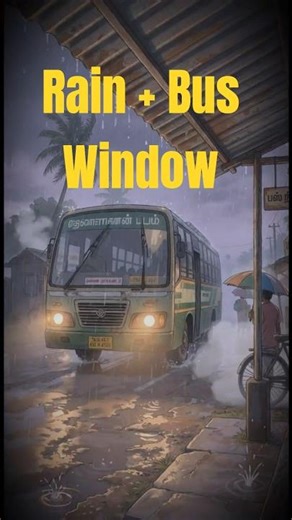 Nostalgic 90s Monsoon Bus Ride in Tamil Nadu