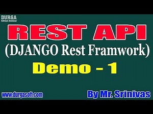 REST API tutorials || Demo - 1 || by Mr. Srinivas On 21-12-2020 @10AM