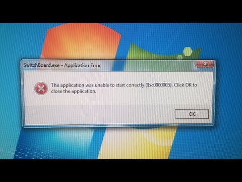 SwitchBoard.exe - Application Error SOLVED!
